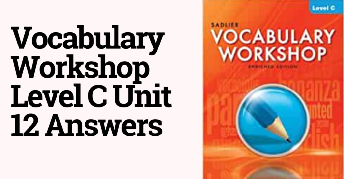 Unit 1 vocabulary workshop level c