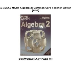 Algebra 2 big ideas math textbook pdf