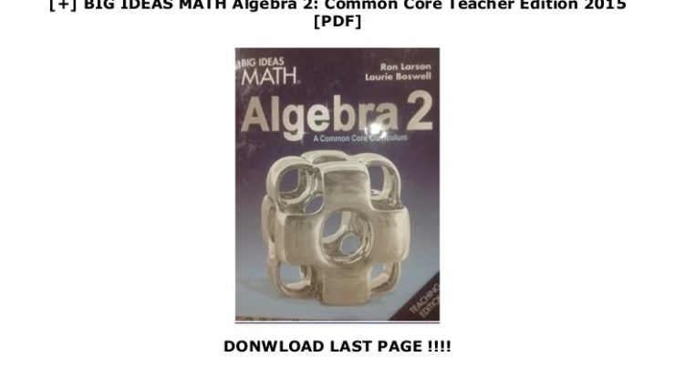 Algebra 2 big ideas math textbook pdf