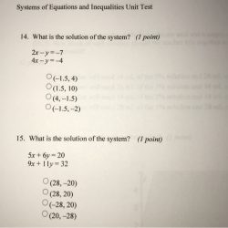 Unit 1 test study guide equations and inequalities